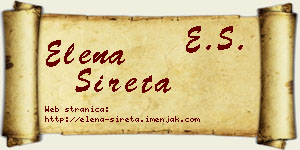 Elena Sireta vizit kartica